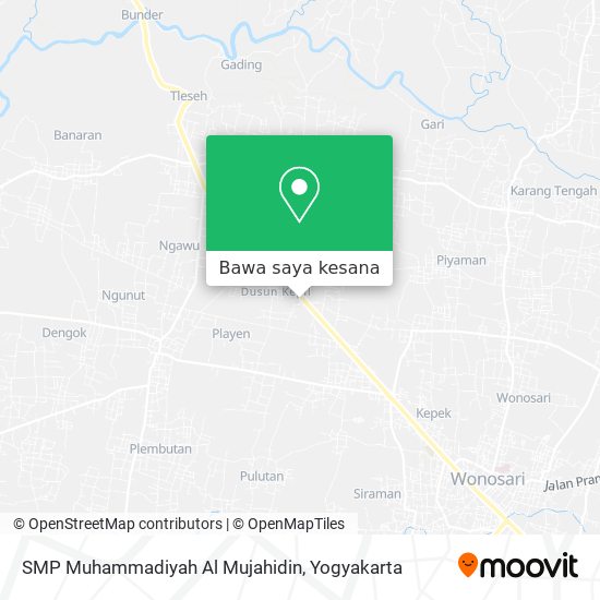 Peta SMP Muhammadiyah Al Mujahidin