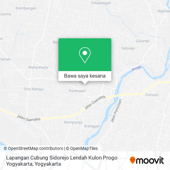 Peta Lapangan Cubung Sidorejo Lendah Kulon Progo Yogyakarta