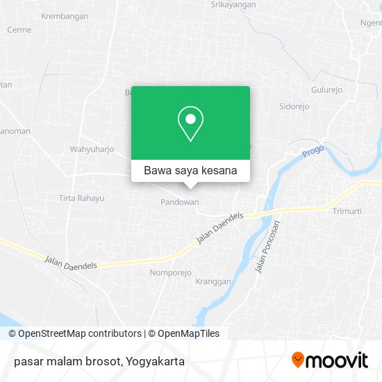 Peta pasar malam brosot