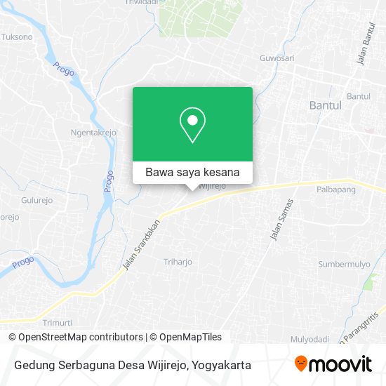 Peta Gedung Serbaguna Desa Wijirejo