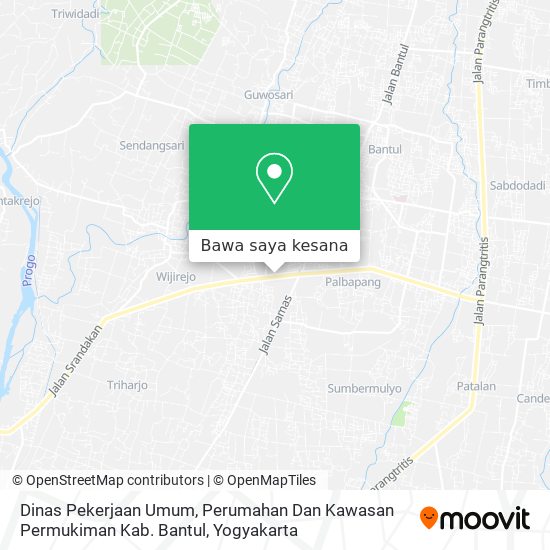 Peta Dinas Pekerjaan Umum, Perumahan Dan Kawasan Permukiman Kab. Bantul