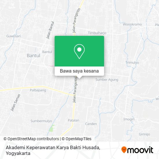 Peta Akademi Keperawatan Karya Bakti Husada