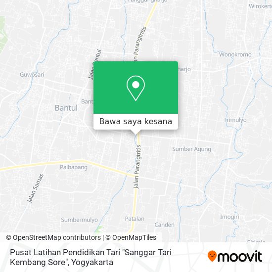 Peta Pusat Latihan Pendidikan Tari "Sanggar Tari Kembang Sore"