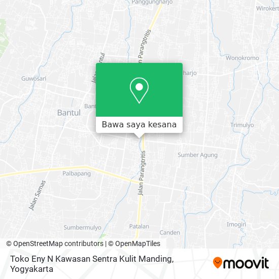 Peta Toko Eny N Kawasan Sentra Kulit Manding