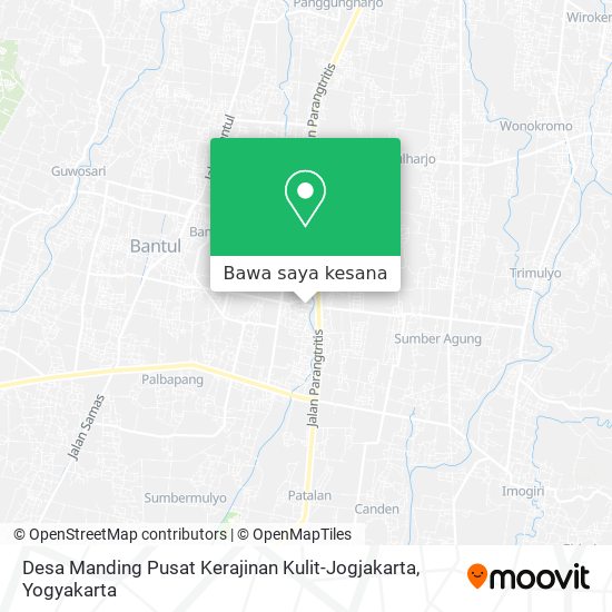 Peta Desa Manding Pusat Kerajinan Kulit-Jogjakarta