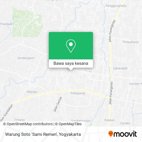 Peta Warung Soto 'Sami Remen'