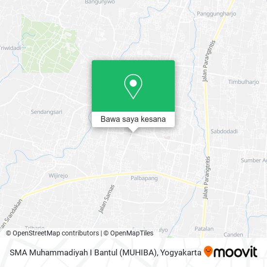 Peta SMA Muhammadiyah I Bantul (MUHIBA)