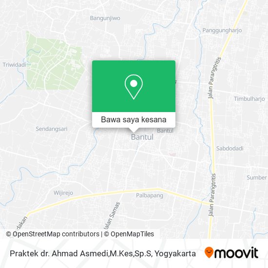 Peta Praktek dr. Ahmad Asmedi,M.Kes,Sp.S
