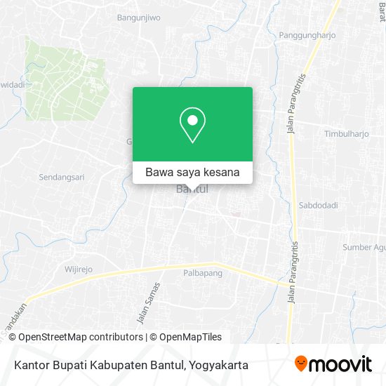 Peta Kantor Bupati Kabupaten Bantul