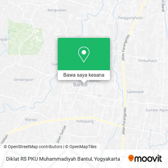 Peta Diklat RS PKU Muhammadiyah Bantul