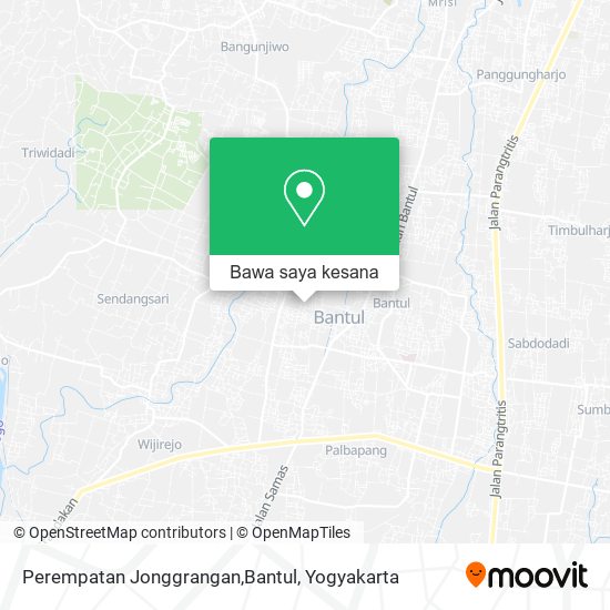 Peta Perempatan Jonggrangan,Bantul