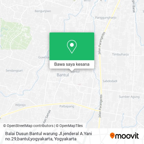 Peta Balai Dusun Bantul warung Jl.jenderal A.Yani no.29,bantul,yogyakarta