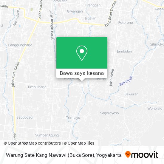 Peta Warung Sate Kang Nawawi (Buka Sore)