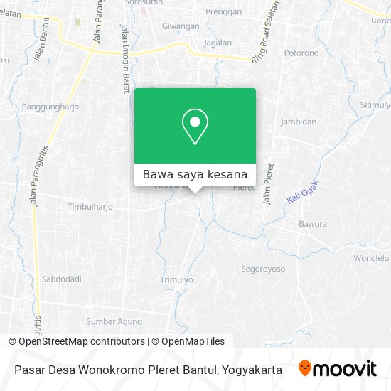 Peta Pasar Desa Wonokromo Pleret Bantul