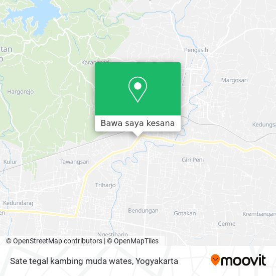 Peta Sate tegal kambing muda wates