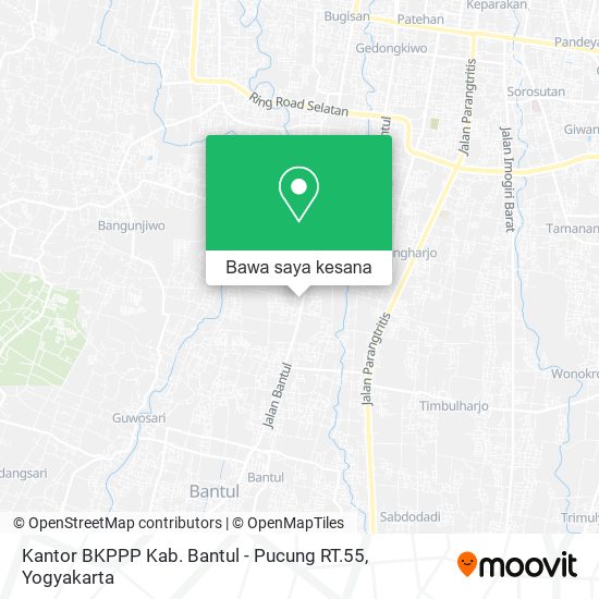 Peta Kantor BKPPP Kab. Bantul - Pucung RT.55