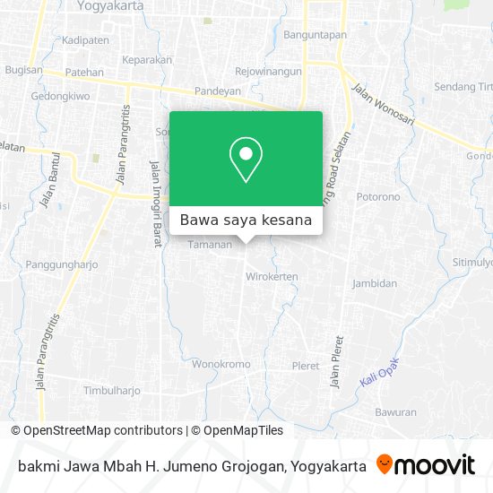 Peta bakmi Jawa Mbah H. Jumeno Grojogan