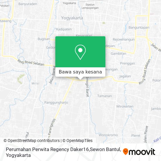 Peta Perumahan Perwita Regency Daker16,Sewon Bantul