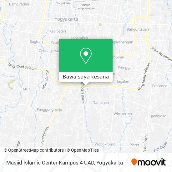 Peta Masjid Islamic Center Kampus 4 UAD