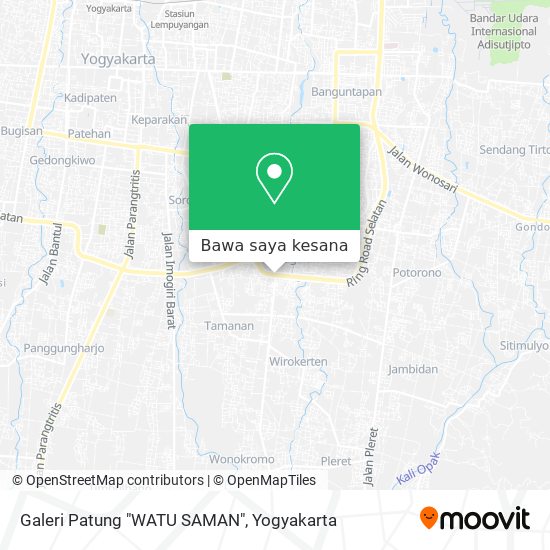 Peta Galeri Patung "WATU SAMAN"