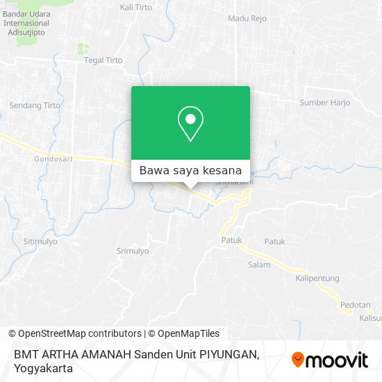 Peta BMT ARTHA AMANAH Sanden Unit PIYUNGAN