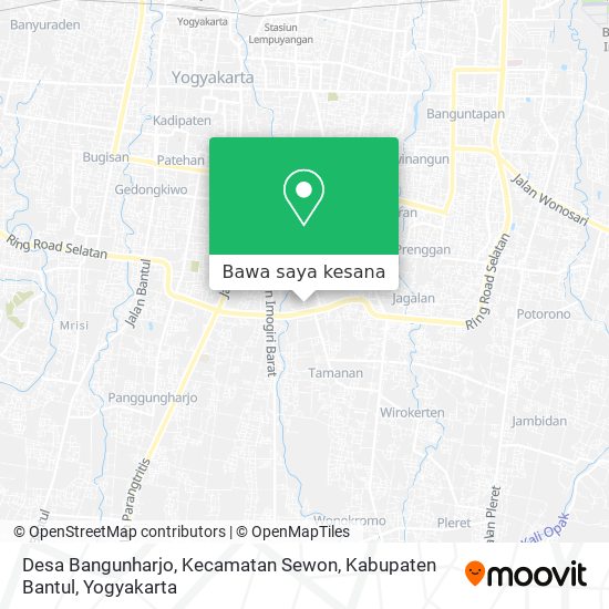 Peta Desa Bangunharjo, Kecamatan Sewon, Kabupaten Bantul