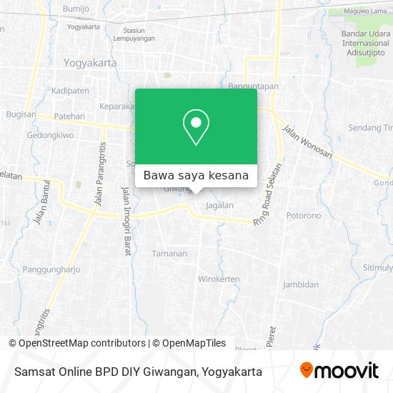 Peta Samsat Online BPD DIY Giwangan