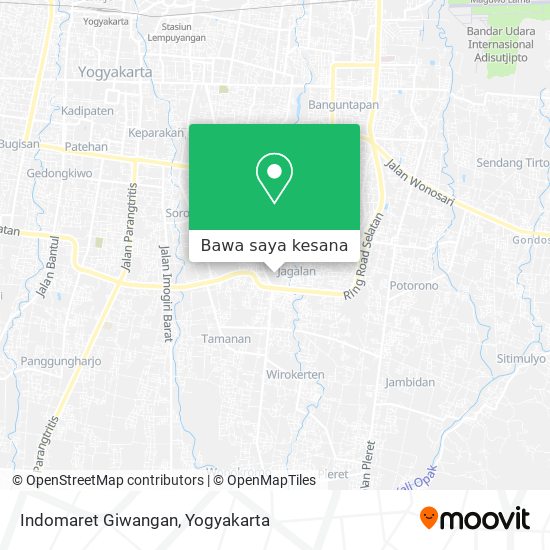 Peta Indomaret Giwangan