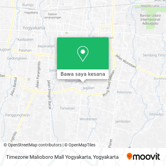 Peta Timezone Malioboro Mall Yogyakarta