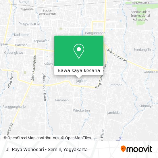 Peta Jl. Raya Wonosari - Semin