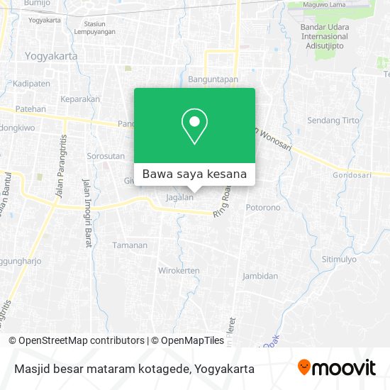 Peta Masjid besar mataram kotagede