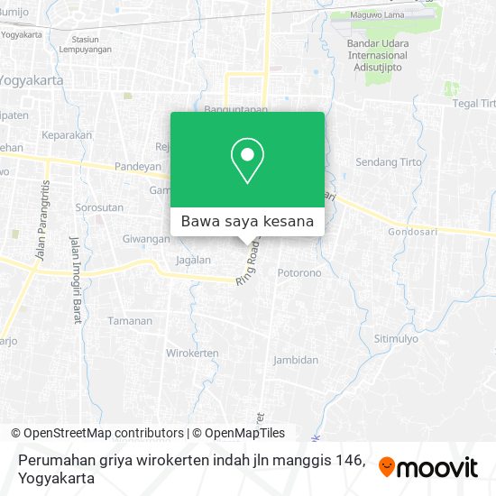 Peta Perumahan griya wirokerten indah jln manggis 146