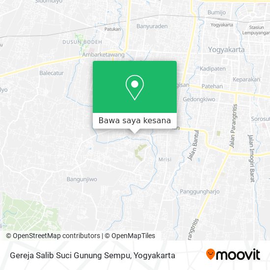 Peta Gereja Salib Suci Gunung Sempu