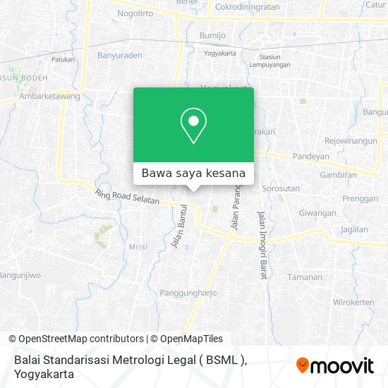 Peta Balai Standarisasi Metrologi Legal ( BSML )