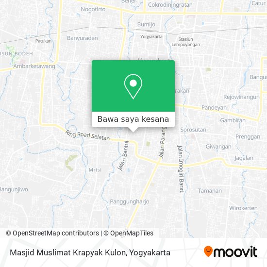 Peta Masjid Muslimat Krapyak Kulon