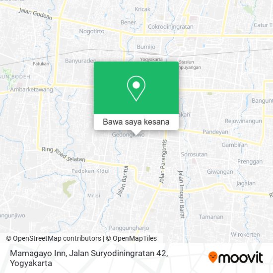 Peta Mamagayo Inn, Jalan Suryodiningratan 42