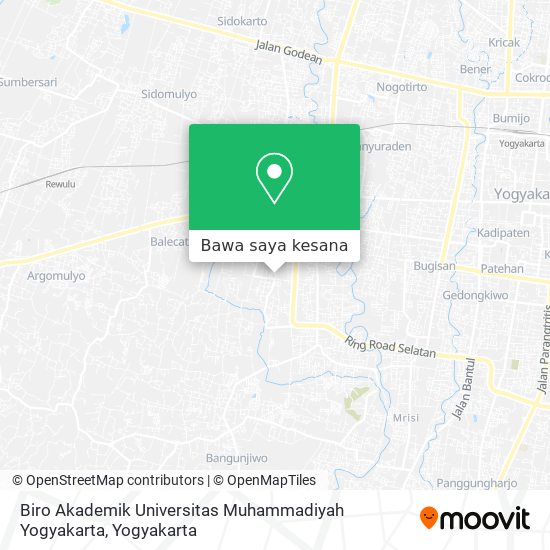 Peta Biro Akademik Universitas Muhammadiyah Yogyakarta