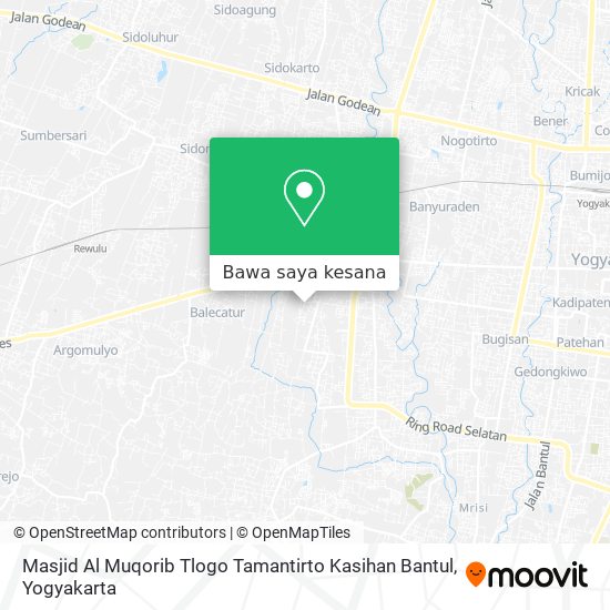 Peta Masjid Al Muqorib Tlogo Tamantirto Kasihan Bantul