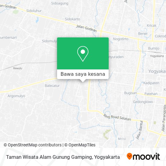 Peta Taman Wisata Alam Gunung Gamping