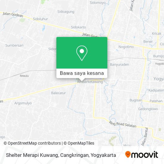 Peta Shelter Merapi Kuwang, Cangkringan