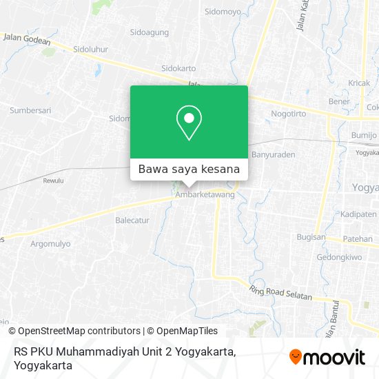 Peta RS PKU Muhammadiyah Unit 2 Yogyakarta