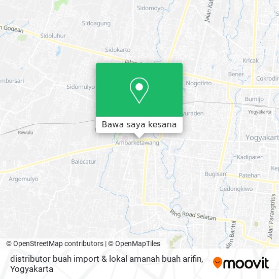 Peta distributor buah import & lokal amanah buah arifin