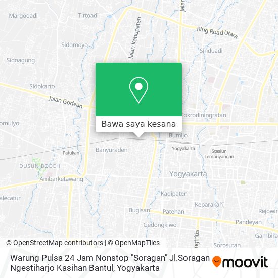 Peta Warung Pulsa 24 Jam Nonstop "Soragan" Jl.Soragan Ngestiharjo  Kasihan Bantul