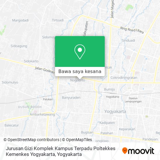 Peta Jurusan Gizi Komplek Kampus Terpadu Poltekkes Kemenkes Yogyakarta