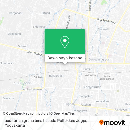 Peta auditoriun graha bina husada Poltekkes Jogja