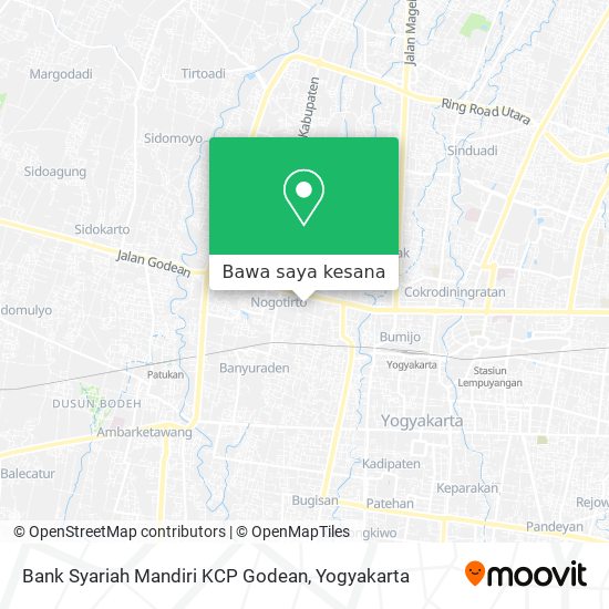 Peta Bank Syariah Mandiri KCP Godean