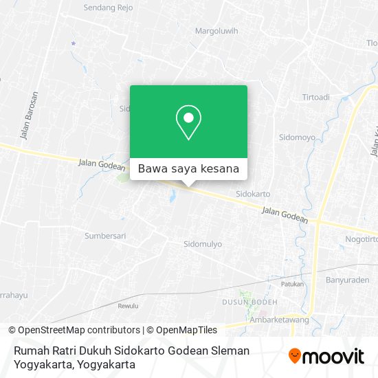 Peta Rumah Ratri Dukuh Sidokarto Godean Sleman Yogyakarta