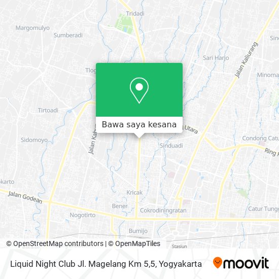 Peta Liquid Night Club Jl. Magelang Km 5,5