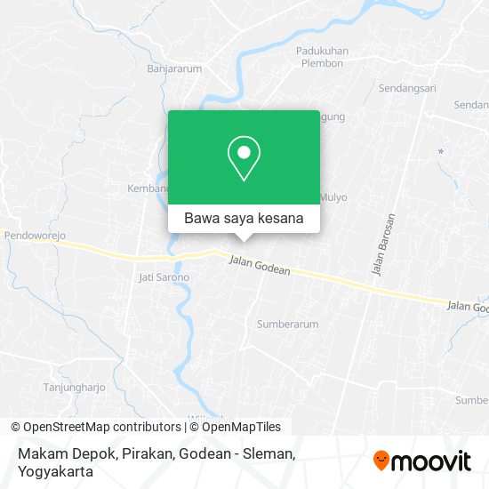 Peta Makam Depok, Pirakan, Godean - Sleman