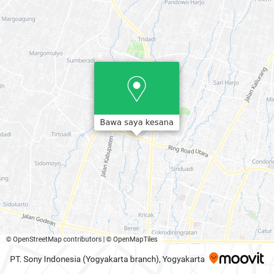 Peta PT. Sony Indonesia (Yogyakarta branch)